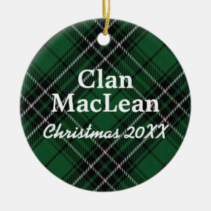 Décoration En Céramique Tartan d'écossais de MacLean de clan
