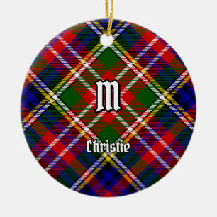 Décoration En Céramique Tartan du clan Christie