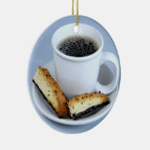 Décoration En Céramique Tasse de Java et d'ornement de Biscotti (Droite)