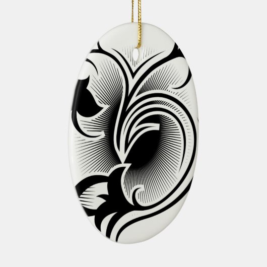 Décoration En Céramique Tatouage d'iris (Droite)