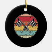 Décoration En Céramique Tatouage rétro (Devant)