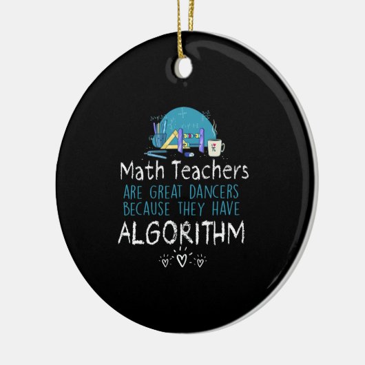 Décoration En Céramique Teacher Gift | Math Teachers - Algorithm (Gauche)
