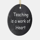 Décoration En Céramique Teaching Work Heart Chalkboard Design Venin Idea (Droite)