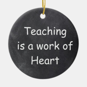 Décoration En Céramique Teaching Work Heart Chalkboard Design Venin Idea
