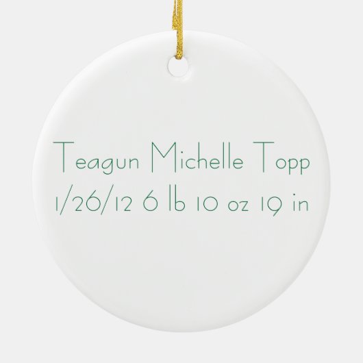 Décoration En Céramique Teagun (Dos)