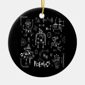 Décoration En Céramique Technicien ingénieur en robotique Funny Robot Vint