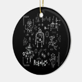 Décoration En Céramique Technicien ingénieur en robotique Funny Robot Vint (Gauche)