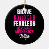 Décoration En Céramique Technicien mécanicien d'aéronef (Devant)