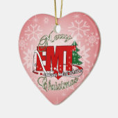 Décoration En Céramique Technicien Médicale d'urgence EMT CHRISTMAS (Gauche)