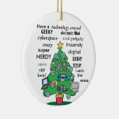 Décoration En Céramique technologie amusante numérique geeky noël (Droite)