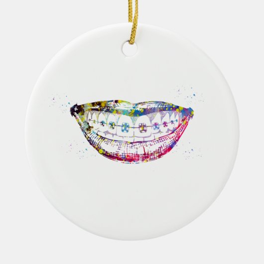 Décoration En Céramique Teeth braces (Devant)