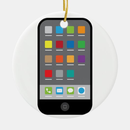 Décoration En Céramique Téléphone intelligent (Devant)