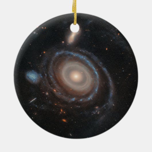 Décoration En Céramique Télescope spatial Hubble Bullseye Galaxy (Dos)