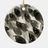 Décoration En Céramique Tempête de poissons (Dos)