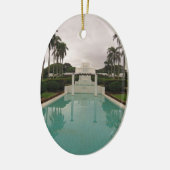 Décoration En Céramique Temple de LDS, Laie, Hawai'i. (Gauche)