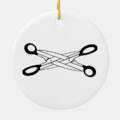 DÉCORATION EN CÉRAMIQUE TEMPS DE CISEAUX (Dos)