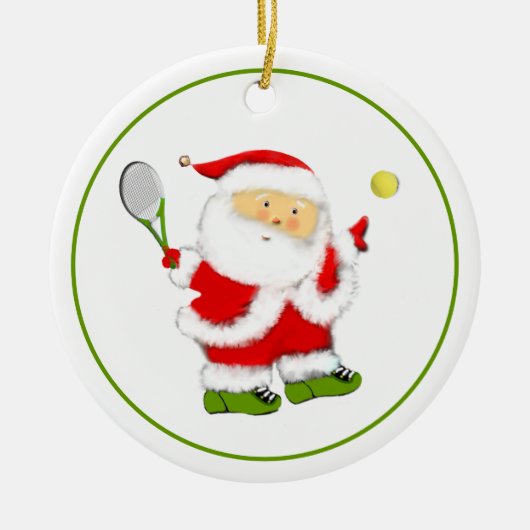 Décoration En Céramique Tennis 2025 Noël (Devant)