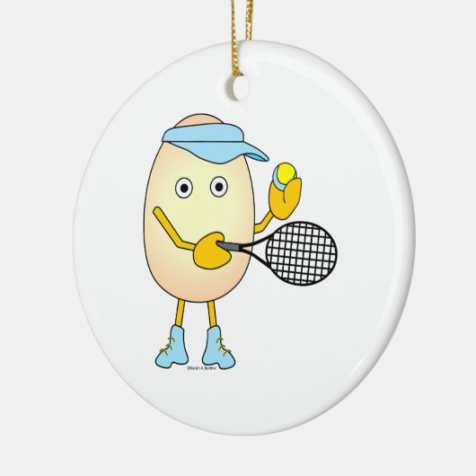 Décoration En Céramique Tennis Egghead (Gauche)