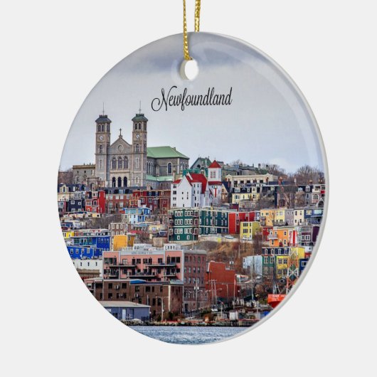 Décoration En Céramique Terre-Neuve, photo de paysage urbain (Gauche)