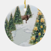 Décoration En Céramique Texas Winter ornament (Dos)