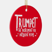 Décoration En Céramique Texte brut de trompette intelligent (Droite)