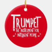 Décoration En Céramique Texte brut de trompette intelligent (Dos)