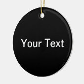 Décoration En Céramique Texte modifiable moderne | Noir et blanc (Gauche)