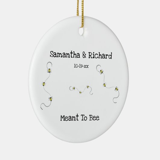 Décoration En Céramique Texte Personnalisable Cool D'Abeille (Droite)