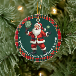 Décoration En Céramique 🎾🎄Texte personnalisé, Décorez le Court