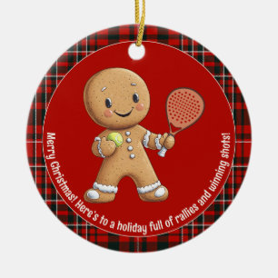 Décoration En Céramique 🎾🎄Texte personnalisé, Noël sous le signe du Pade