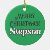 Décoration En Céramique Texte super Joyeux Noël Stepson (Devant)