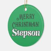 Décoration En Céramique Texte super Joyeux Noël Stepson (Gauche)