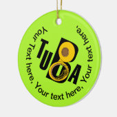 Décoration En Céramique Texte Tuba incliné (Gauche)