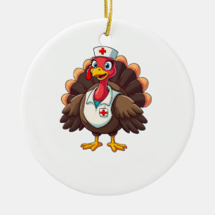 Décoration En Céramique Thanksgiving Nuring Turkey Hospital Medicine