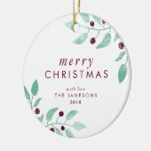 Décoration En Céramique *The beau Merry* d'ornement de Noël (Gauche)