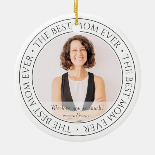 Décoration En Céramique The Best Mama Ever Modern Classic (Dos)