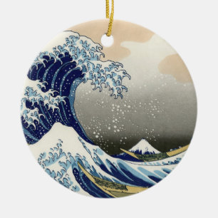 Décoration En Céramique The Great Wave of Kanagawa - Katsushika Hokusai