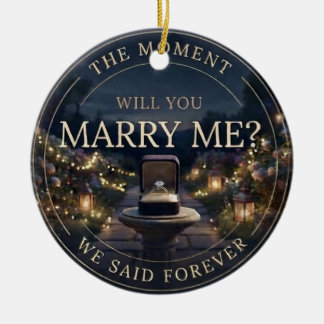 Décoration En Céramique The Moment We Said Forever Romantic Proposal