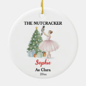 Décoration En Céramique The Nutcracker Ballerina Custom Name & Role (Dos)