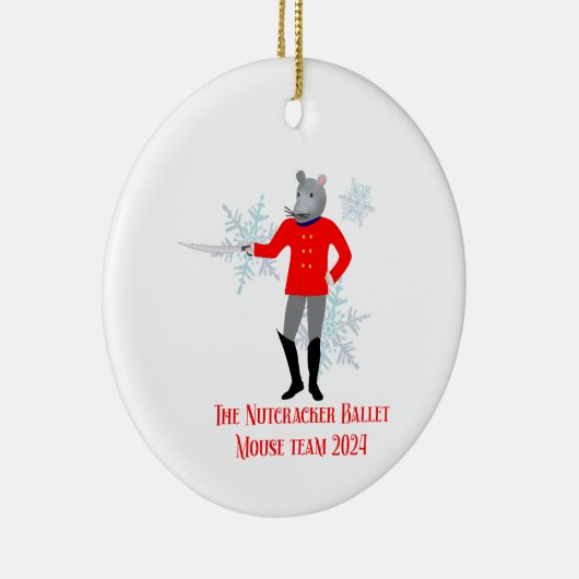 Décoration En Céramique The Nutcracker - Mouse Team 2024 (Droite)