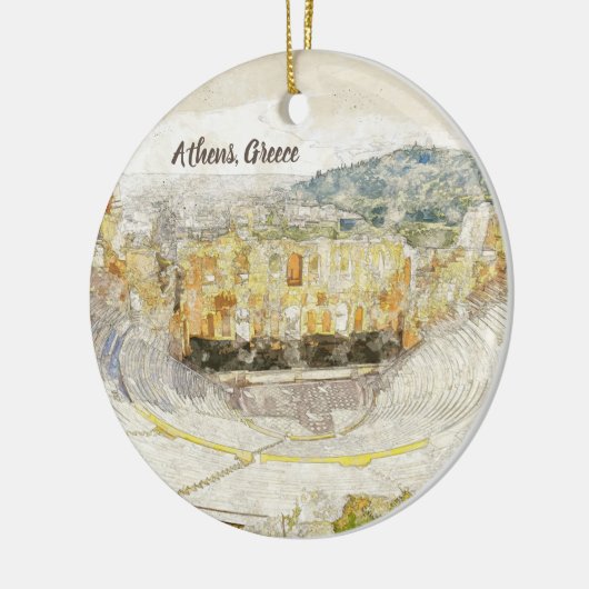 Décoration En Céramique Théâtre antique d'Hérodion, Athènes, Grèce (Gauche)