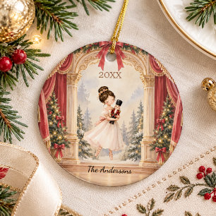 Décoration En Céramique Théâtre de Ballet de Casse-Noisette de Noël
