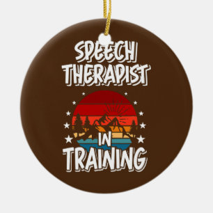 Décoration En Céramique Thérapeute de la parole dans la formation de l'ave