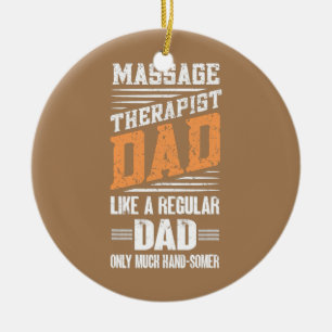 Décoration En Céramique Thérapeute de Massage pour Hommes Papa Thérapie de