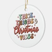Décoration En Céramique Thèses épais et Vibes de Noël (Gauche)