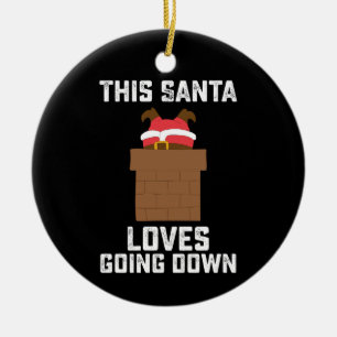 Décoration En Céramique This Santa Loves Going