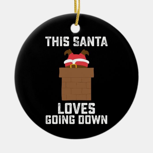 Décoration En Céramique This Santa Loves Going (Devant)