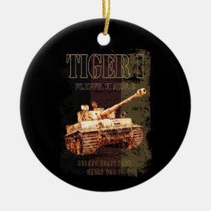 Décoration En Céramique Tiger I Allemand 2ÈME GUERRE MONDIALE de chars lou