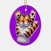 Décoration En Céramique Tiger Paw ASL JE T'AIME - REGARDE ! (Droite)