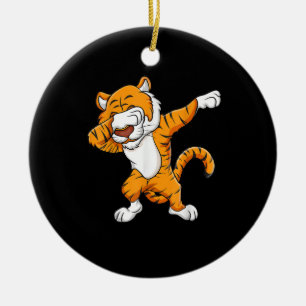 Décoration En Céramique Tigre  Dabbing Tiger Squad Mascot Funny